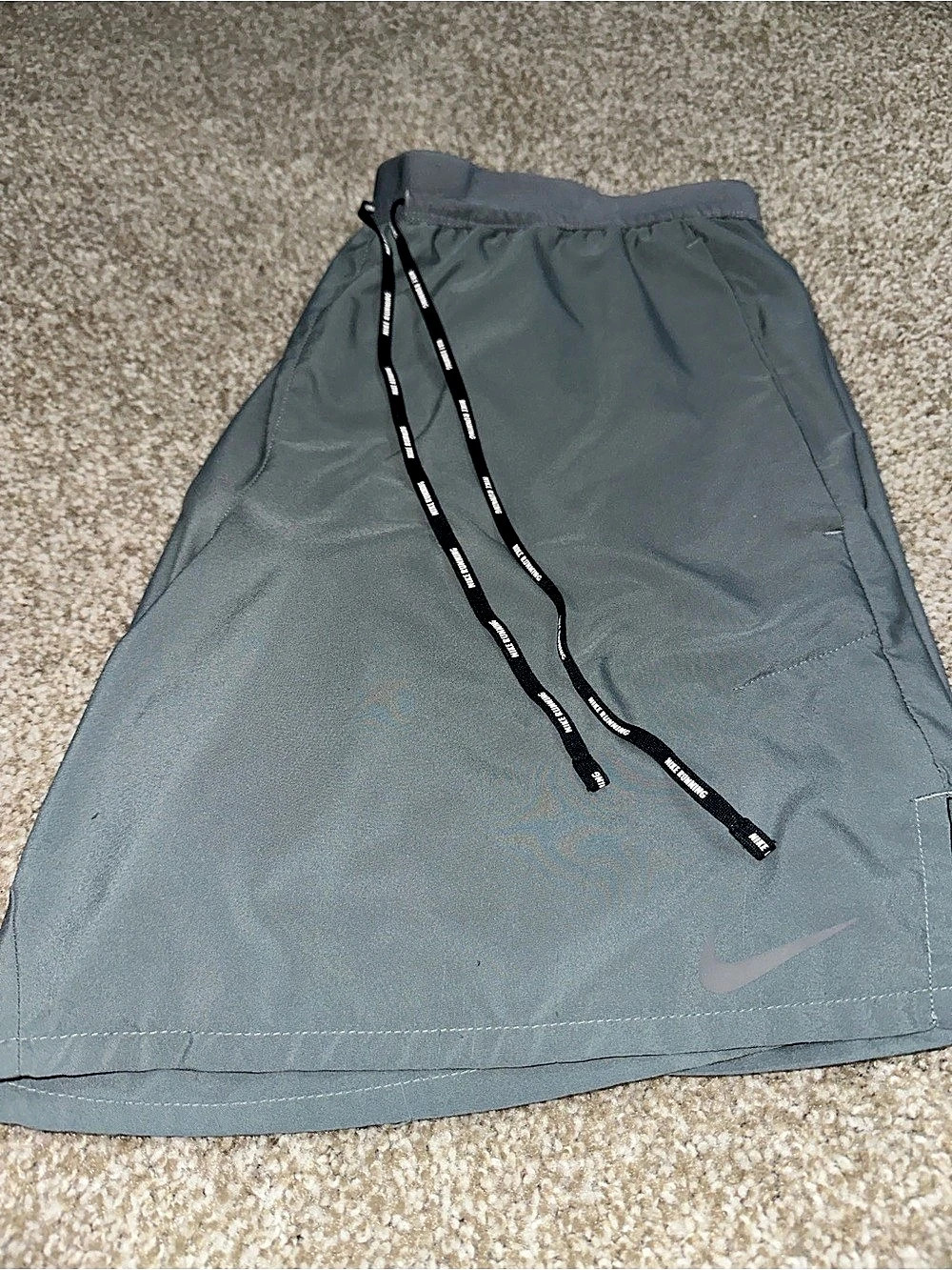 Nike Dri-FIT Stride Brief-Lined Running Shorts Large Gray